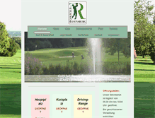Tablet Screenshot of golfclub-ravensburg.de